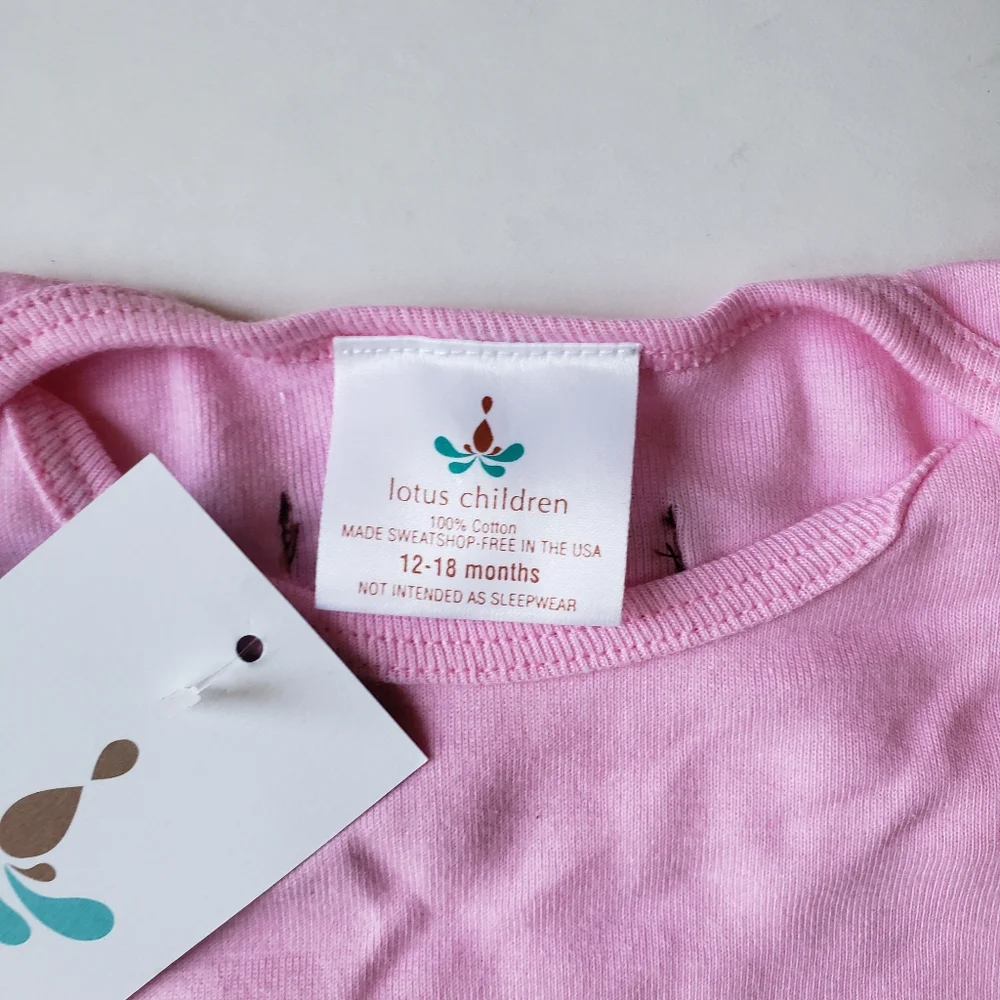 NWT Lotus Children Lotus Pose Onesie